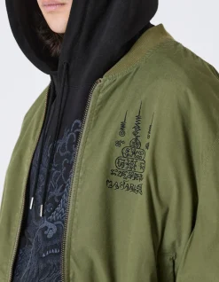 Men Maharishi 4289 Camo Reversible Flight Jacket