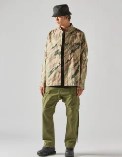 Men Maharishi 4522 Camo Stand Collar Shirt