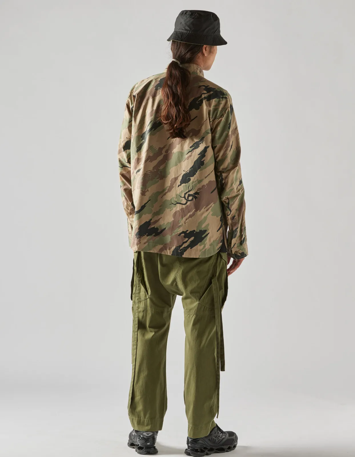 Men Maharishi 4522 Camo Stand Collar Shirt