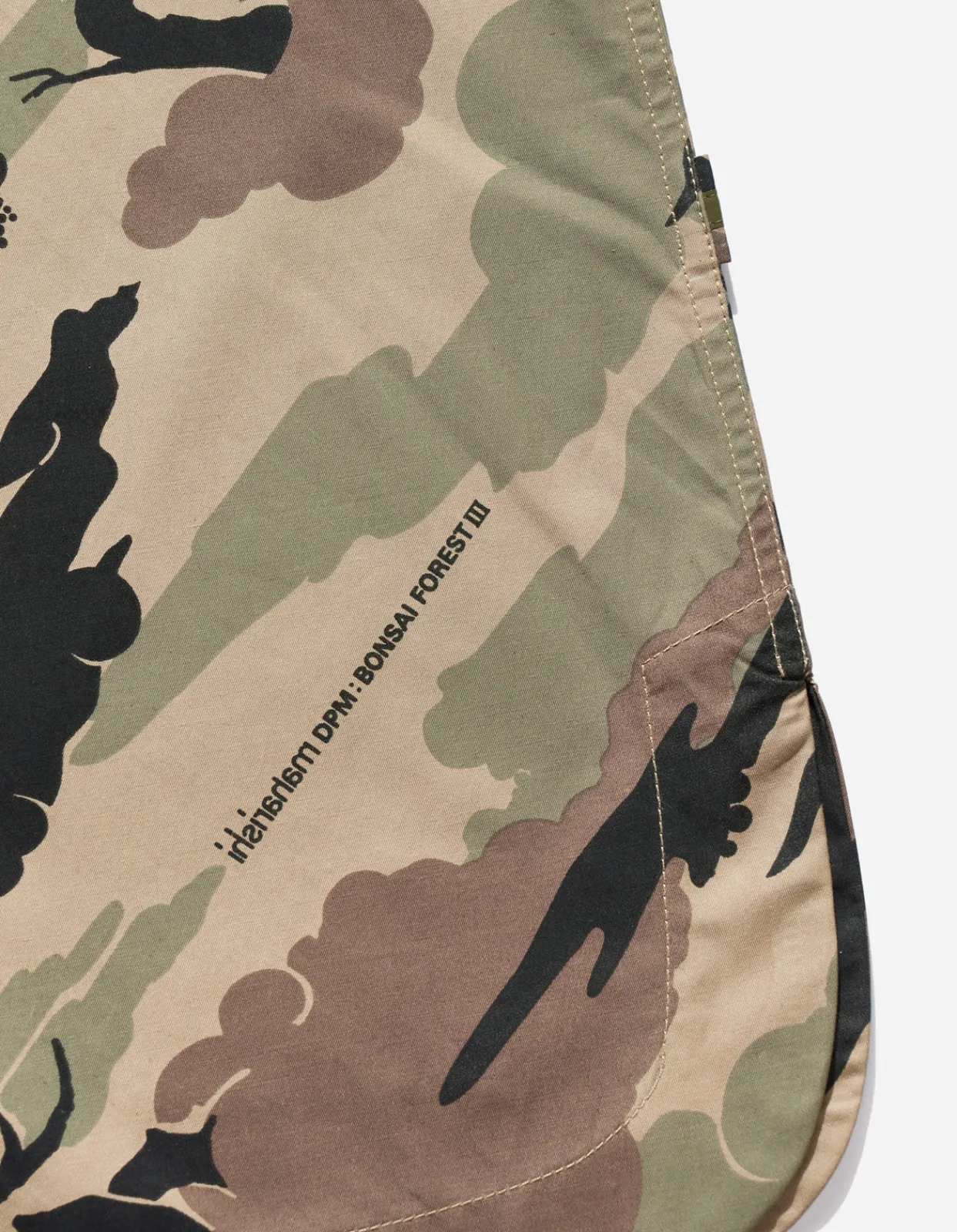 Men Maharishi 4522 Camo Stand Collar Shirt