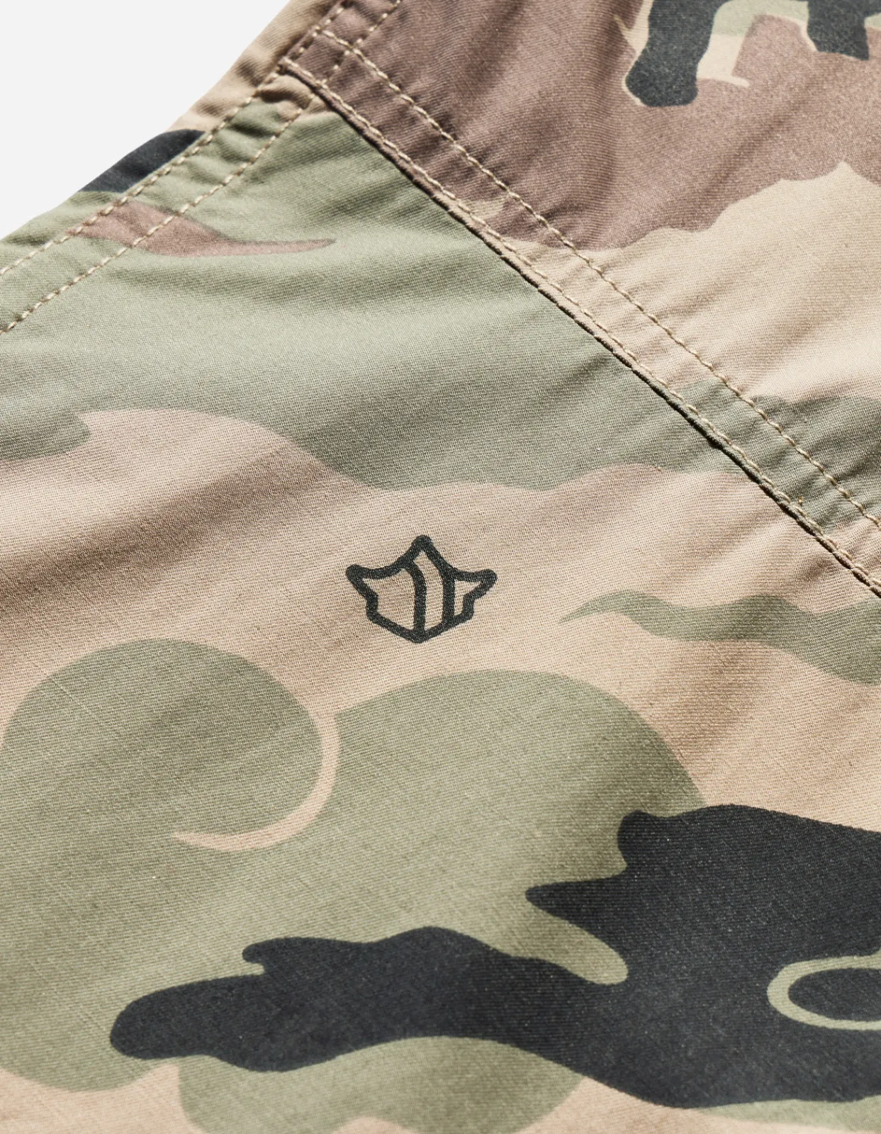 Men Maharishi 4522 Camo Stand Collar Shirt