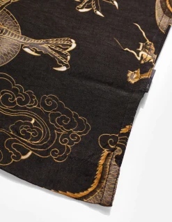Men Maharishi 4234 Cloud Dragon Camp Collar Shirt