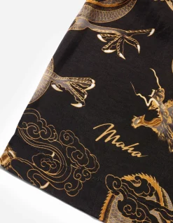 Men Maharishi 4234 Cloud Dragon Camp Collar Shirt