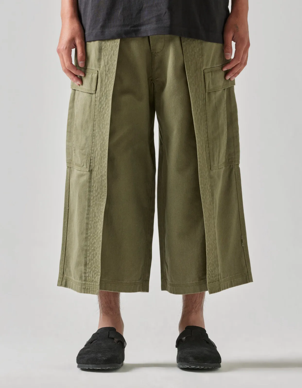 Men Maharishi 4511 Cropped U.S. Hakama Track Pants