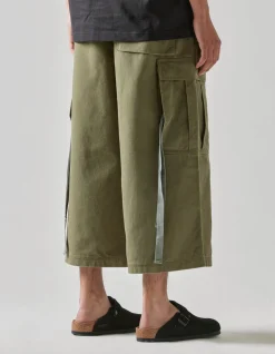 Men Maharishi 4511 Cropped U.S. Hakama Track Pants