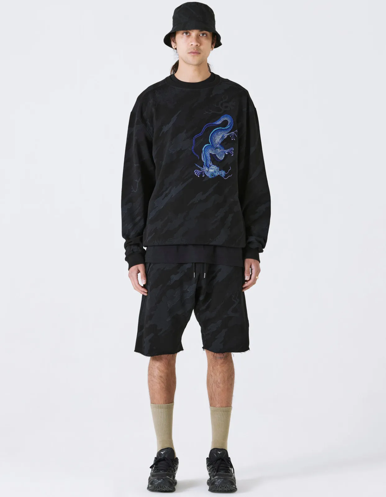 Men Maharishi 4319 Dpm: Bonsai Forest Dragon Crew Sweat