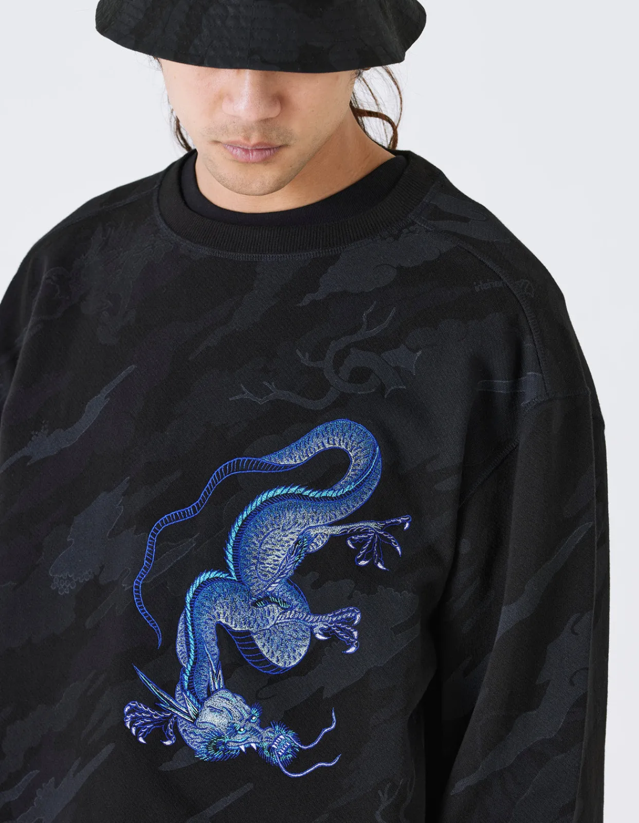 Men Maharishi 4319 Dpm: Bonsai Forest Dragon Crew Sweat