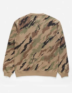 Men Maharishi 4598 Dpm: Bonsai Forest Miltype Embroidered Crew Sweat