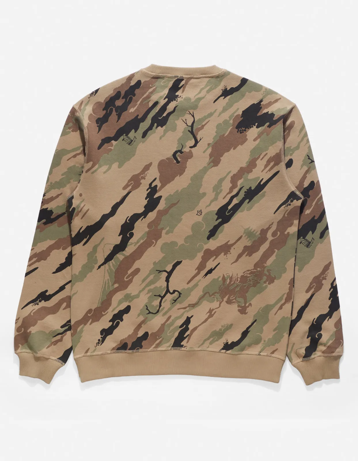 Men Maharishi 4598 Dpm: Bonsai Forest Miltype Embroidered Crew Sweat