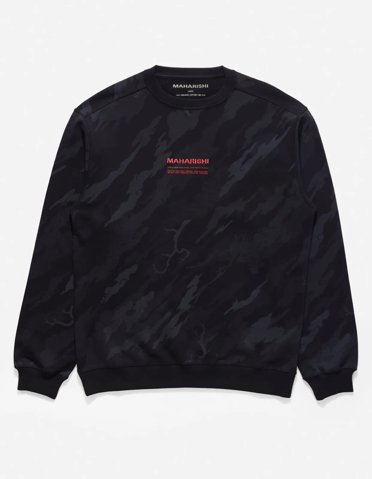 Men Maharishi 4598 Dpm: Bonsai Forest Miltype Embroidered Crew Sweat