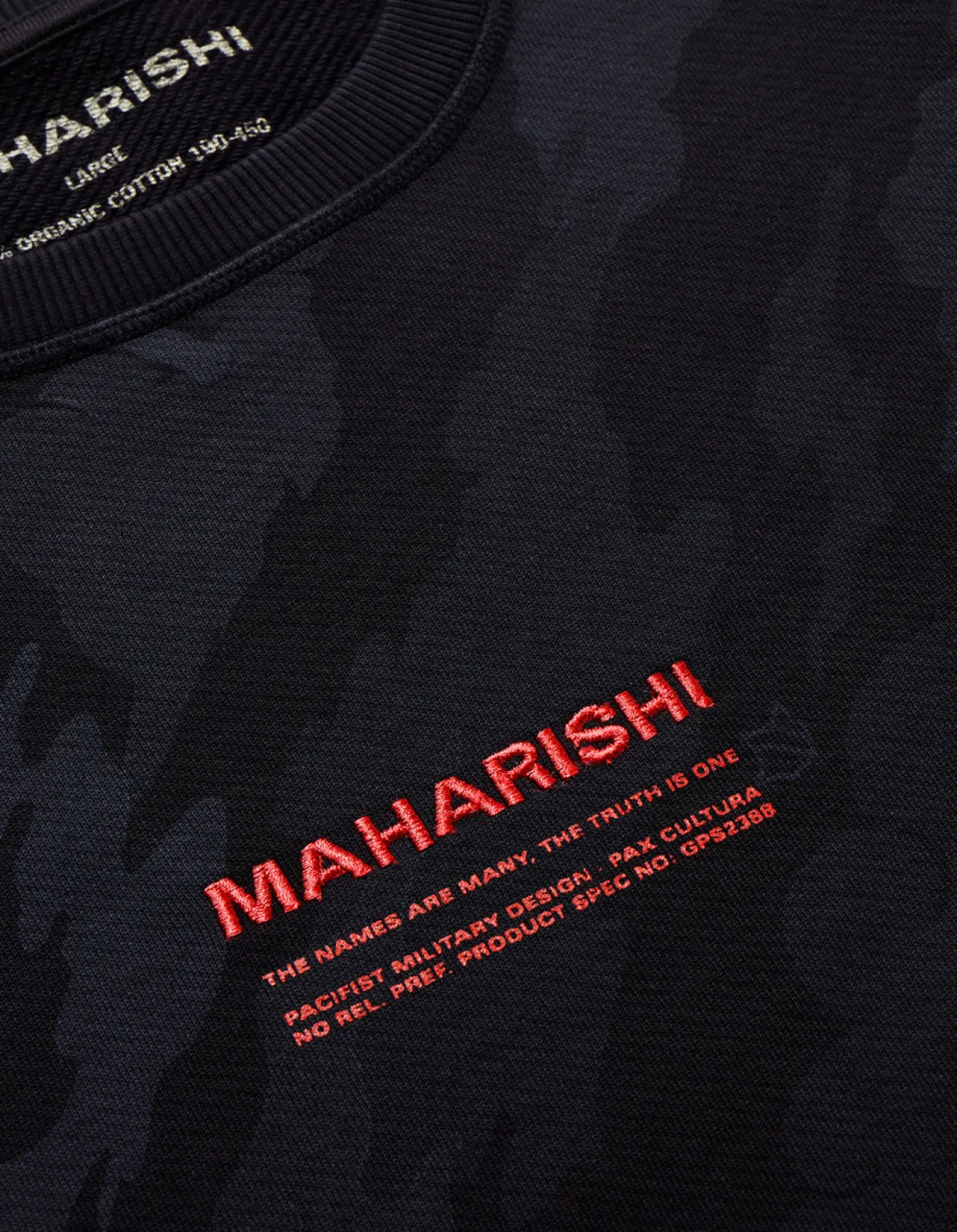 Men Maharishi 4598 Dpm: Bonsai Forest Miltype Embroidered Crew Sweat