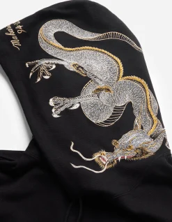 Men Maharishi 4212 Dragon Embroidered Hooded Sweat