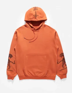 Men Maharishi 4280 Duelling Tigers Embroidered Hooded Sweat