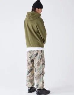 Men Maharishi 4280 Duelling Tigers Embroidered Hooded Sweat