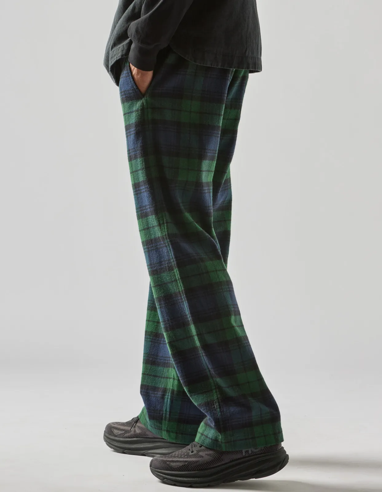 Men Maharishi 4613 Flannel Track Pants·Loose Fit