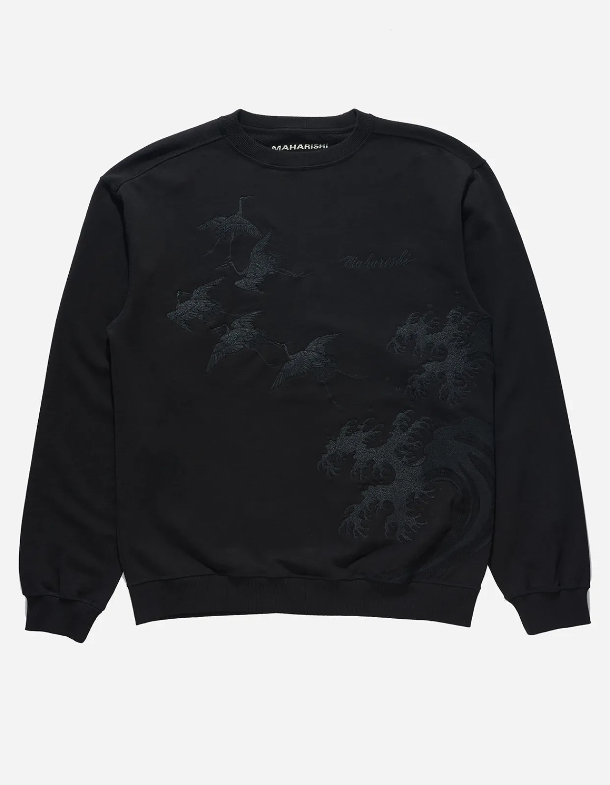 Men Maharishi 4505 Flying Peace Cranes Crew Sweat