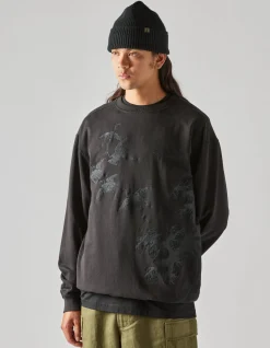 Men Maharishi 4505 Flying Peace Cranes Crew Sweat