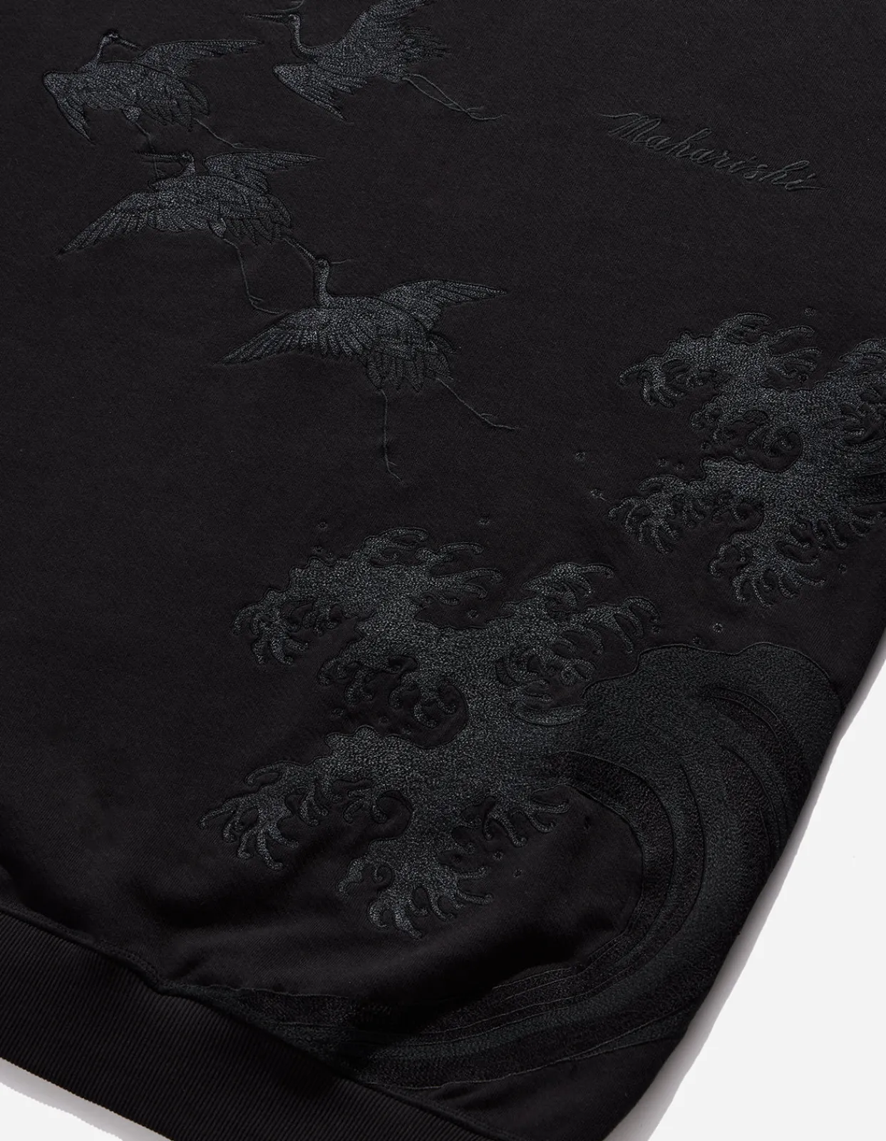 Men Maharishi 4505 Flying Peace Cranes Crew Sweat