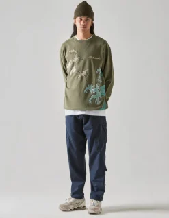 Men Maharishi 4505 Flying Peace Cranes Crew Sweat