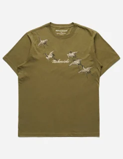 Men Maharishi 4507 Flying Peace Cranes T-Shirt