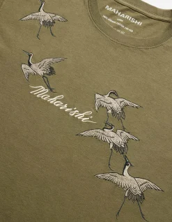 Men Maharishi 4507 Flying Peace Cranes T-Shirt