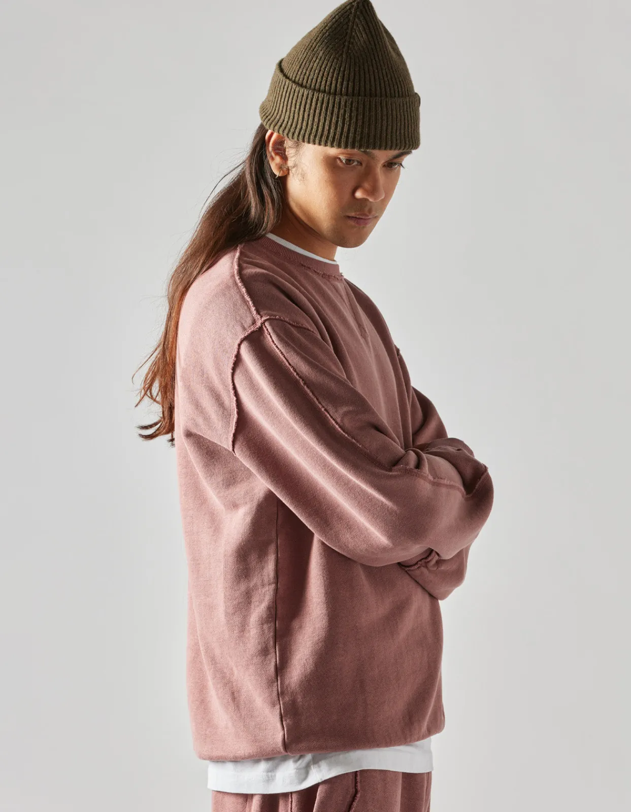 Men Maharishi 8011 Hemp Organic Crew Sweat