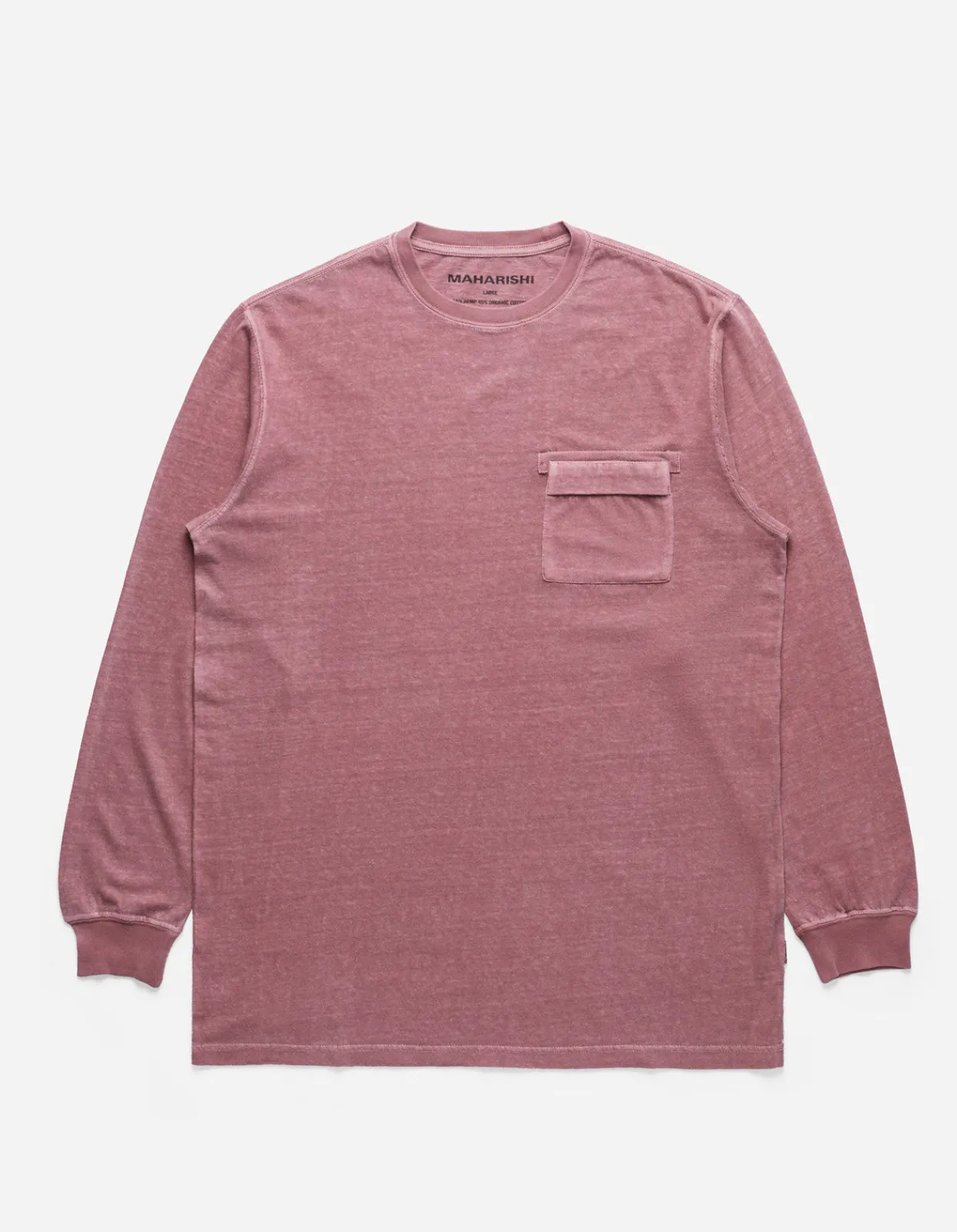 Men Maharishi 8010 Hemp Organic L/S Pocket T-Shirt