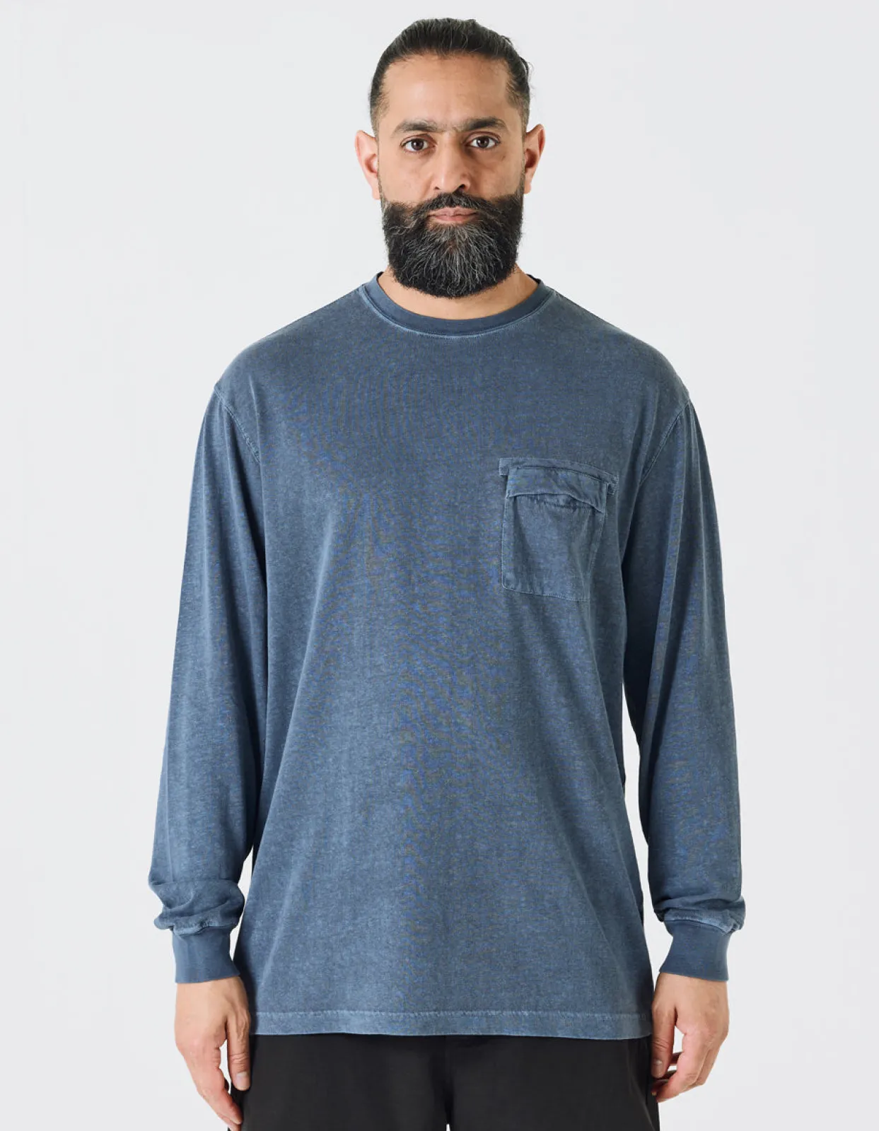 Men Maharishi 8010 Hemp Organic L/S Pocket T-Shirt