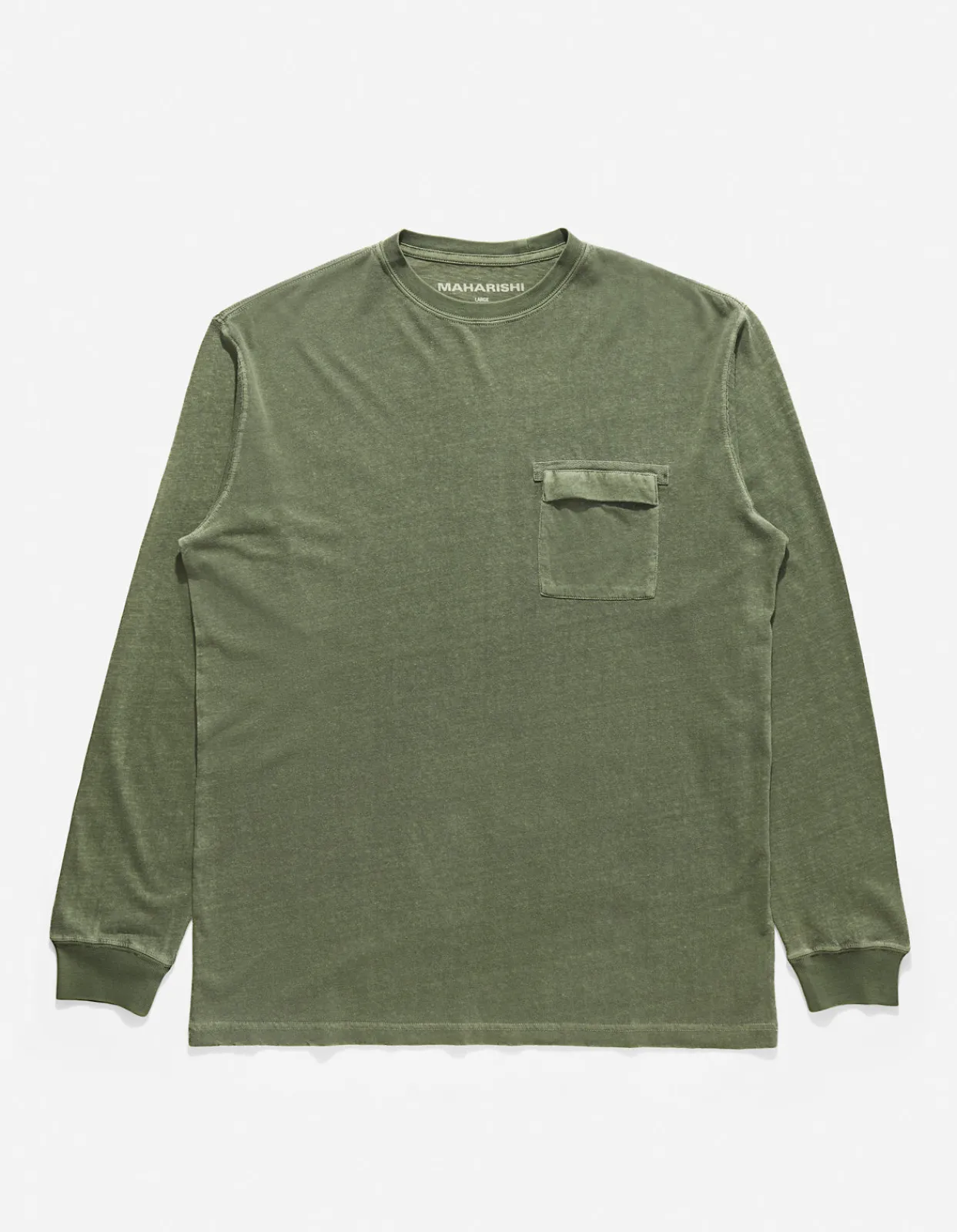 Men Maharishi 8010 Hemp Organic L/S Pocket T-Shirt