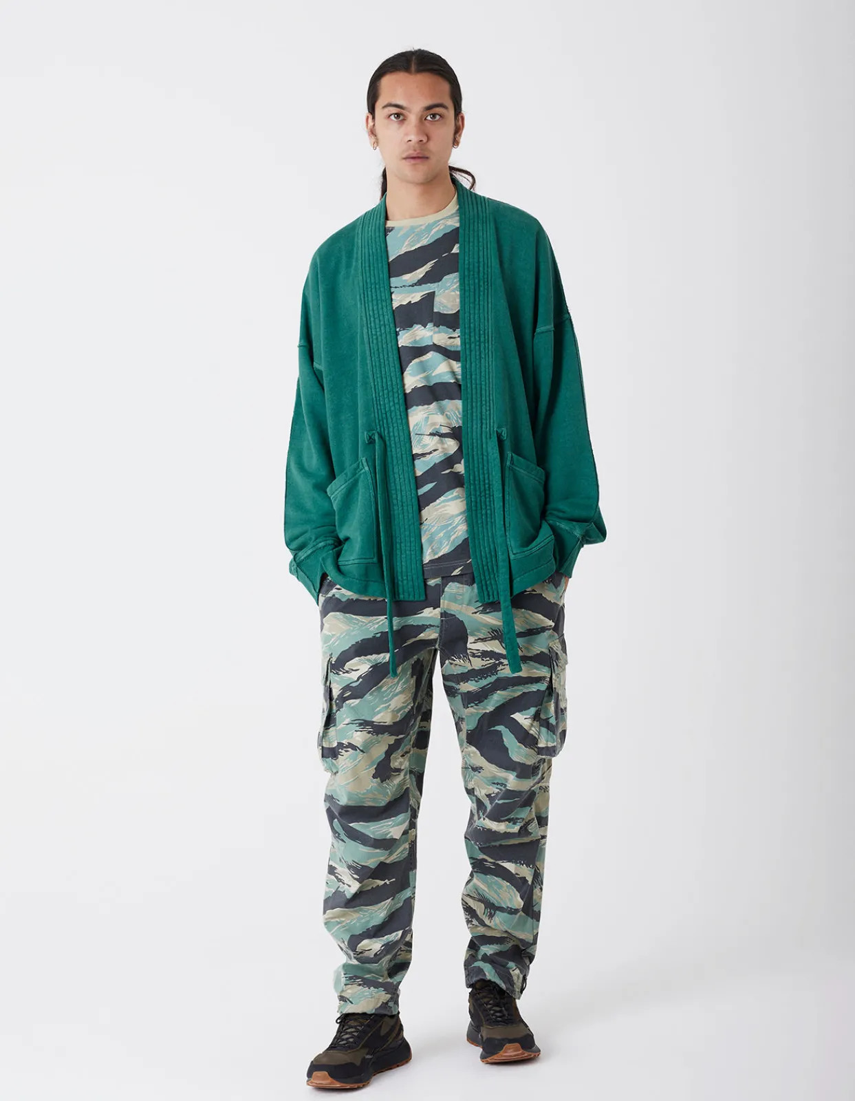Men Maharishi 8012 Hemp Organic Sweat Kimono