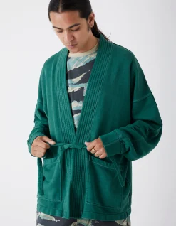 Men Maharishi 8012 Hemp Organic Sweat Kimono