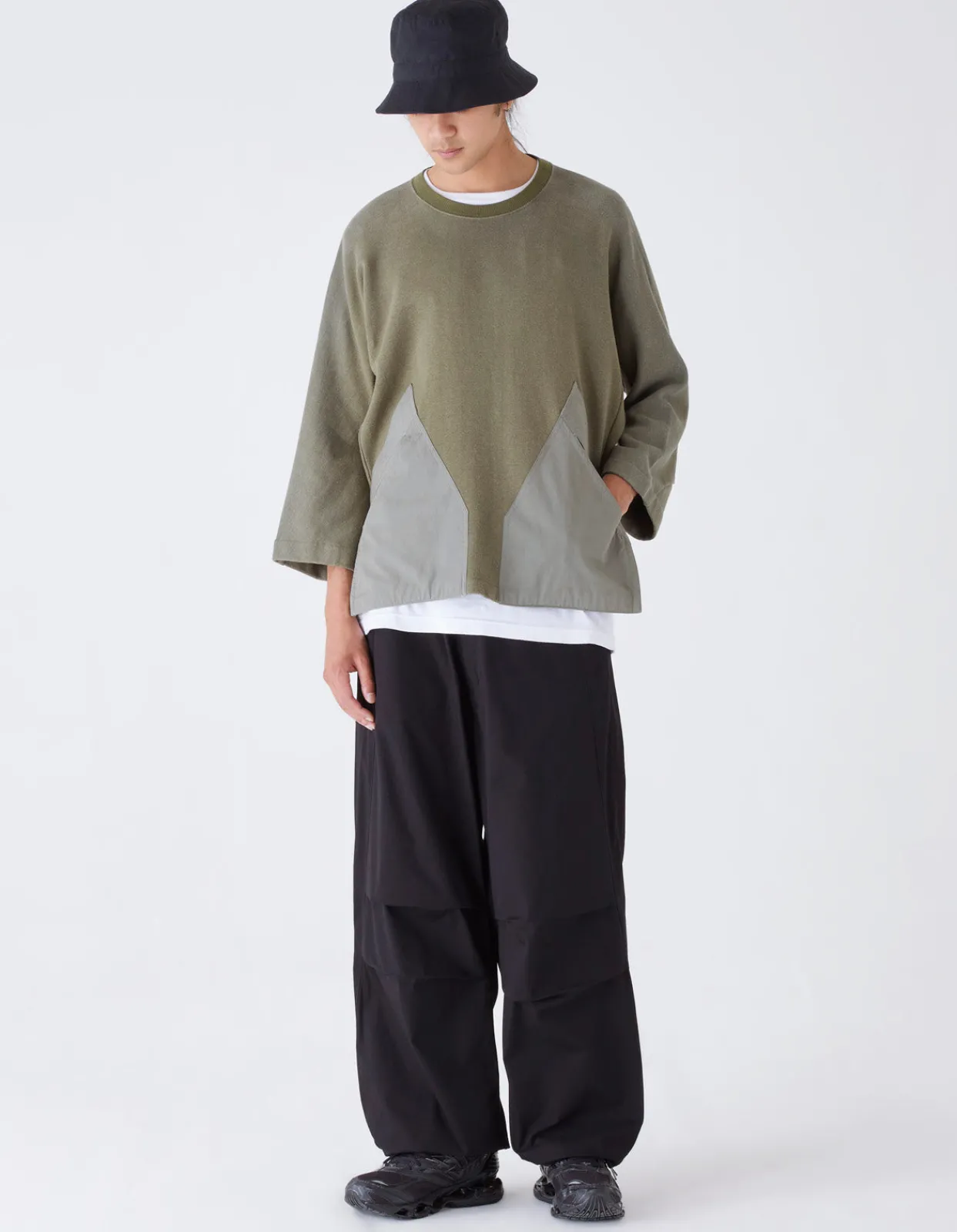 Men Maharishi 4056 Kimono-Cut Hemp Cordura® Crew Sweat