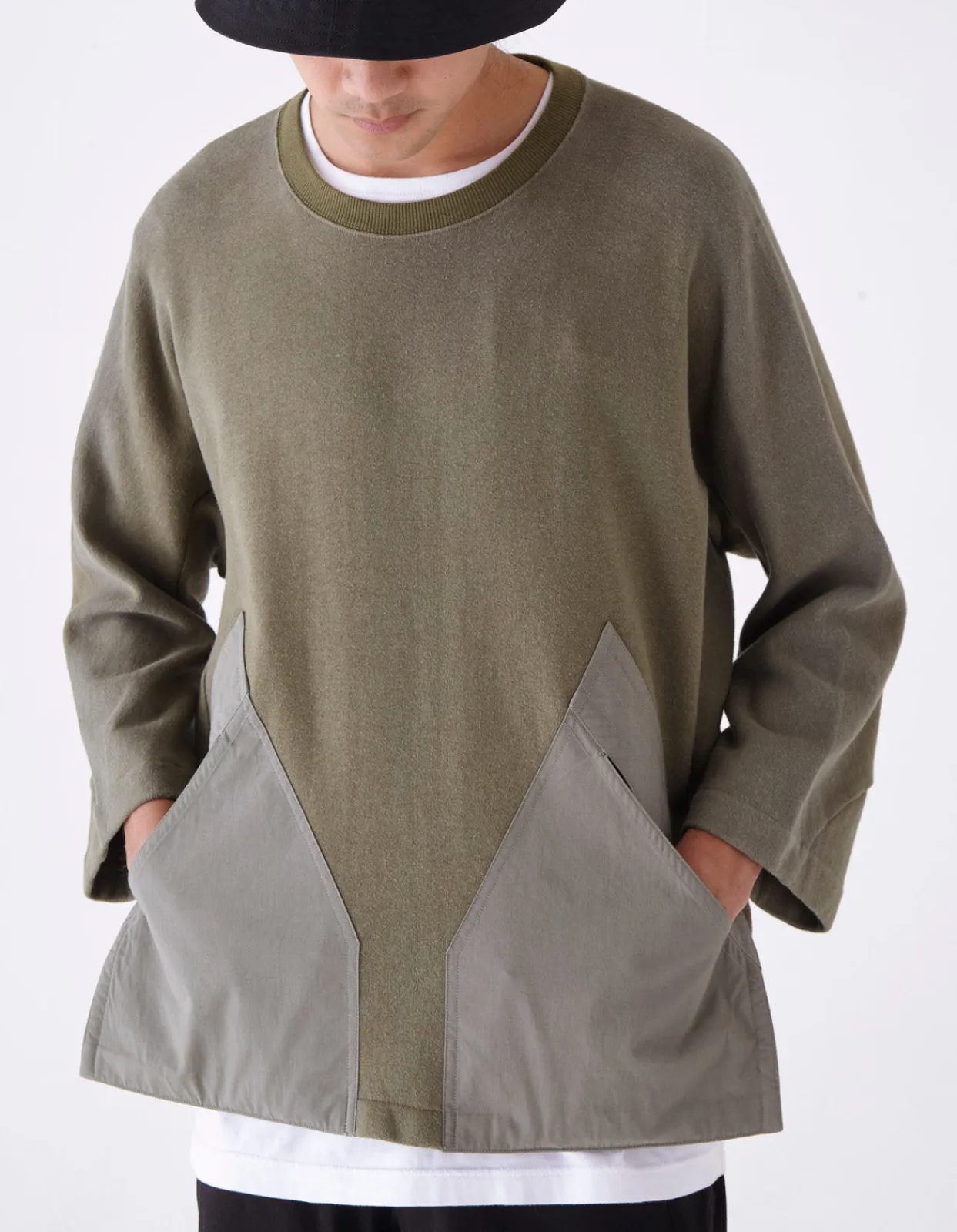 Men Maharishi 4056 Kimono-Cut Hemp Cordura® Crew Sweat