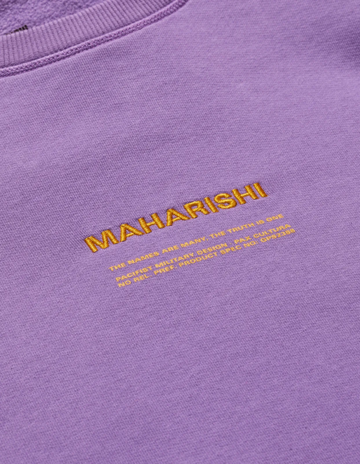 Men Maharishi 7011 Miltype Embroidered Crew Sweat