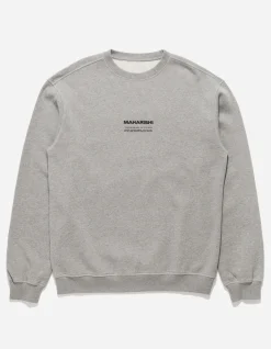 Men Maharishi 7011 Miltype Embroidered Crew Sweat·Organic Cotton
