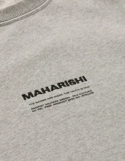 Men Maharishi 7011 Miltype Embroidered Crew Sweat·Organic Cotton