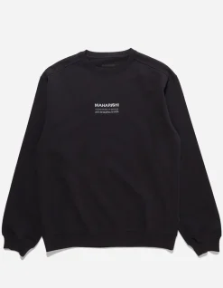 Men Maharishi 7011 Miltype Embroidered Crew Sweat·Organic Cotton