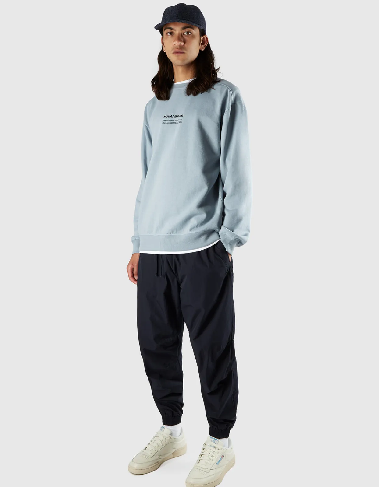 Men Maharishi 7011 Miltype Embroidered Crew Sweat·Organic Sweat 450