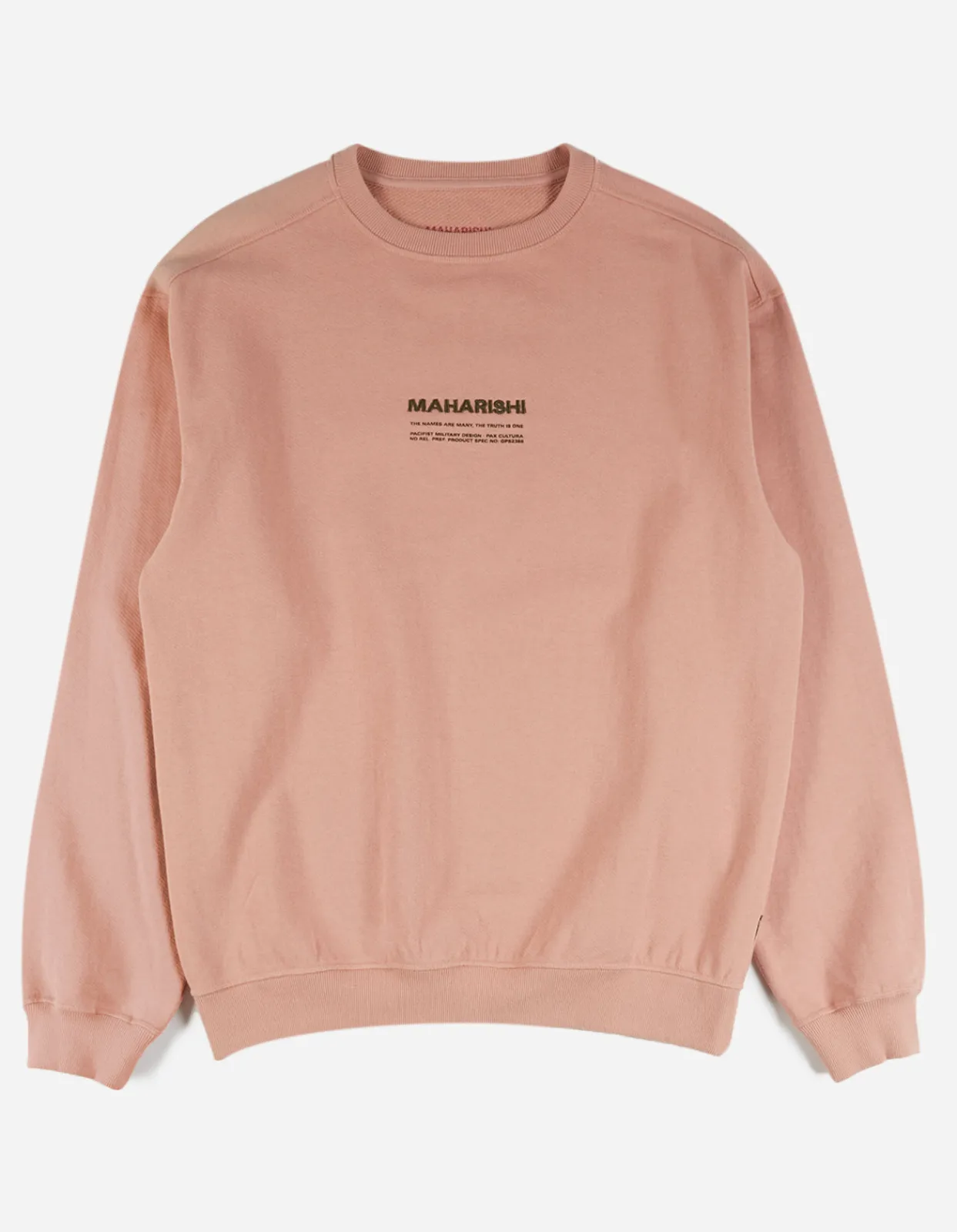 Men Maharishi 7011 Miltype Embroidered Crew Sweat·Organic Cotton