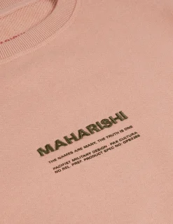 Men Maharishi 7011 Miltype Embroidered Crew Sweat·Organic Cotton
