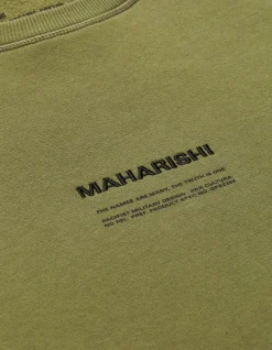 Men Maharishi 7011 Miltype Embroidered Crew Sweat·Organic Cotton
