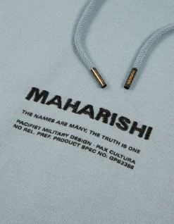 Men Maharishi 7010 Miltype Embroidered Hooded Sweat·Organic Sweat 450