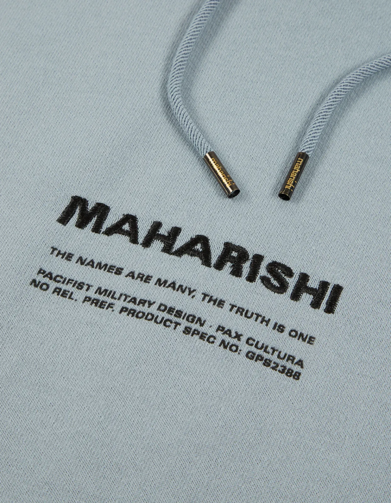 Men Maharishi 7010 Miltype Embroidered Hooded Sweat·Organic Sweat 450
