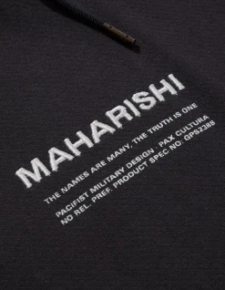 Men Maharishi 7010 Miltype Embroidered Hooded Sweat·Organic Sweat 450