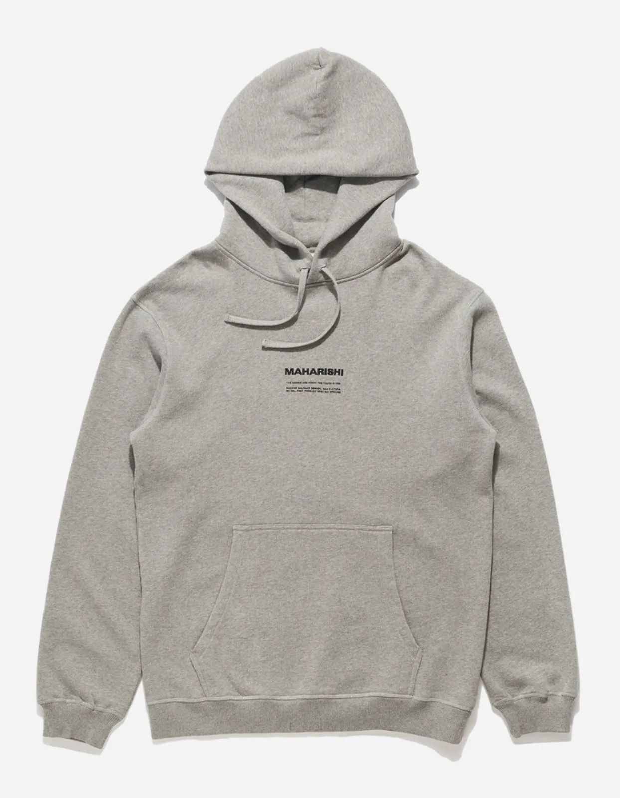 Men Maharishi 7010 Miltype Embroidered Hooded Sweat·Organic Sweat 450