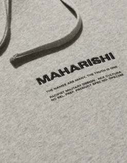 Men Maharishi 7010 Miltype Embroidered Hooded Sweat·Organic Sweat 450