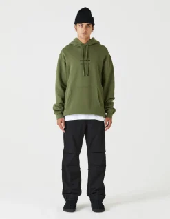 Men Maharishi 7010 Miltype Embroidered Hooded Sweat·Organic Sweat 450