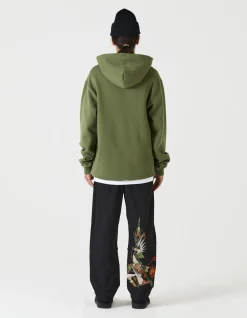 Men Maharishi 7010 Miltype Embroidered Hooded Sweat·Organic Sweat 450