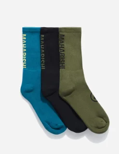 Men Maharishi 9890 Miltype Peace Sports Socks
