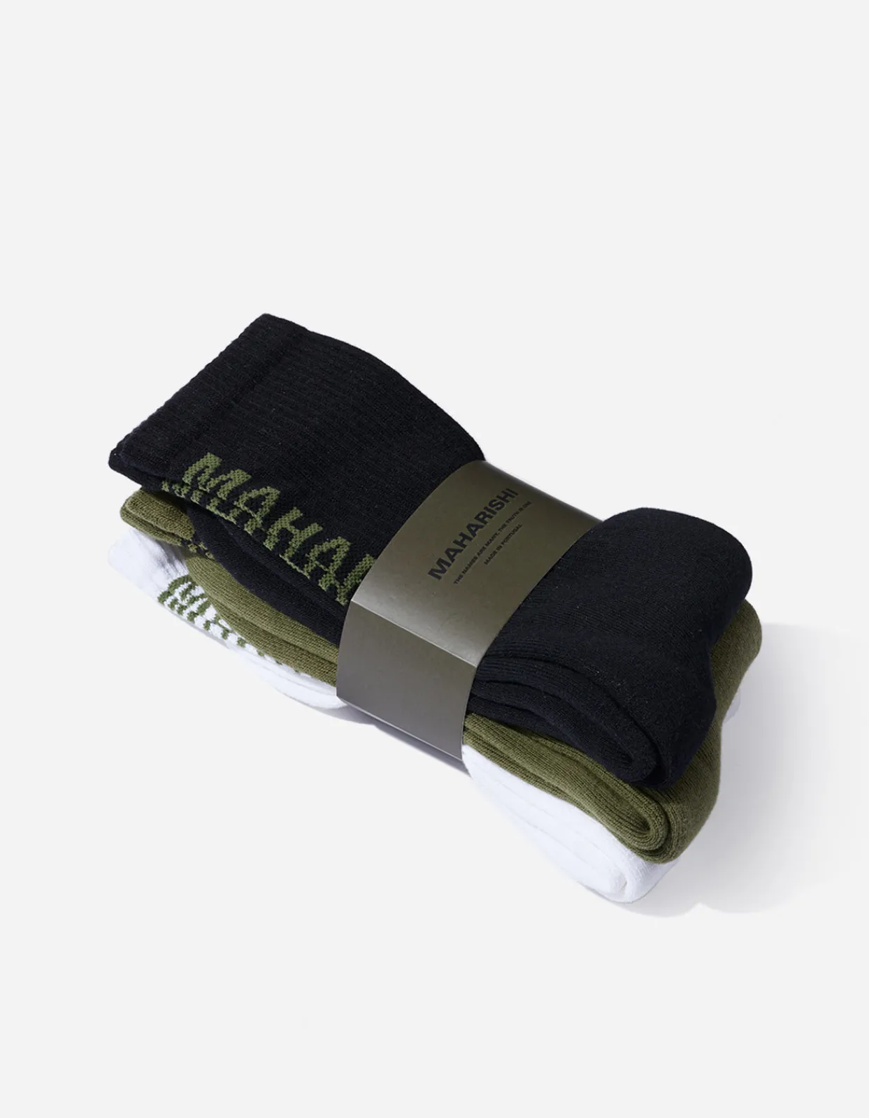 Men Maharishi 9890 Miltype Peace Sports Socks ·3 Pack